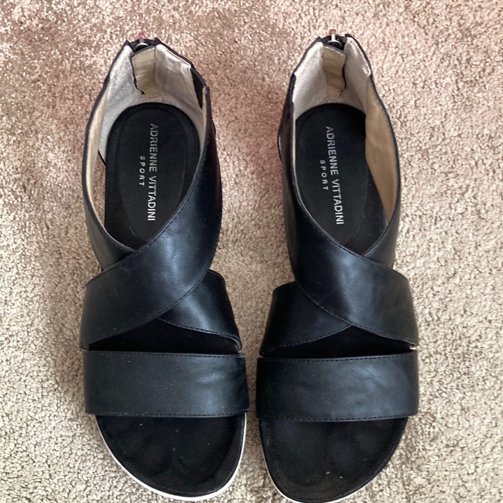 Adrienne Vittadini Black Women's Sandals